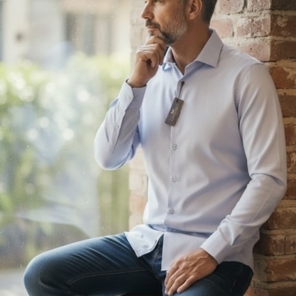 Men's Light Blue Dress Shirt